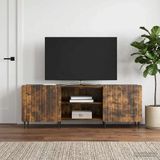 Maison Exclusive - Meuble TV Chêne fumé 150 x 31 x 52 cm Panneau de particules