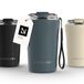 LARS NYSØM Rørelse Thermo Coffee Mug-to-go 380ml - BPA-vrij met Isolatie - Met Draagriem & Tritan Deksel (Stone Blue)