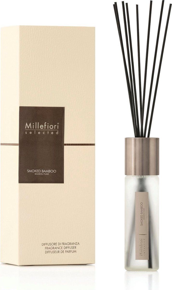 Millefiori Milano Selected Geurstokjes 100 ml - Smoked Bamboo - Geel