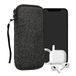 kwmobile telefoontasje universeel geschikt voor XXL - 7" smartphones - 17,7 x 8,5 cm - Hoesje met rits en polslusje - In anthracite / blanc