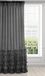 Eurofirany Gothic gordijn glad volant met ruches transparant gordijn plooiband 1 st. doorzichtig, elegant hoogwaardig glamour slaapkamer, woonkamer, lounge, stof, zwart, 140 x 250 cm