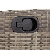 VidaXL Chaise de jardin plastique, acier gris foncé