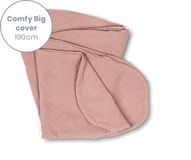 Doomoo Basics Cover - Hoes voor Voedingskussen Comfy Big - Biokatoen - Roze
