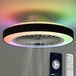 Avacy Plafondventilator met Verlichting - Zwart - ⌀ 50cm