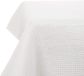 Famanu - Nappe de table en lin Noël hydrofuge détachable protection de table en polyester tissu effet lotus pour table à manger fête blanc 140x240cm