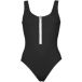 Aqüe Apparel Maillot de bain une pièce zippé sur le devant pour femme Normal