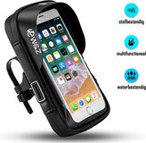 WZ W&Z® Telefoonhouder fiets waterdicht met 360 graden rotatie - voor scooter & motor - Zwart