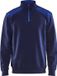 Blåkläder Sweatshirt bi-colour met halve rits 3353-1158 - Marineblauw/Korenblauw - 4XL