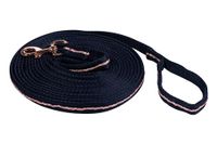 HKM Rose Gold Glamour Longe, Navy/Rose Gold, 800 cm
