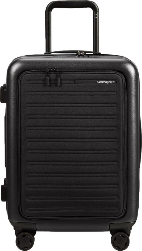 Samsonite Samsonite Stackd Spinner 55 Exp Easy Access black Harde Koffer Zwart