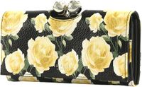 Ted Baker Leren portemonnee Albaz Printed Large Bobble Purse Black zwart