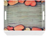H & H bloemendienblad, melamine, wit