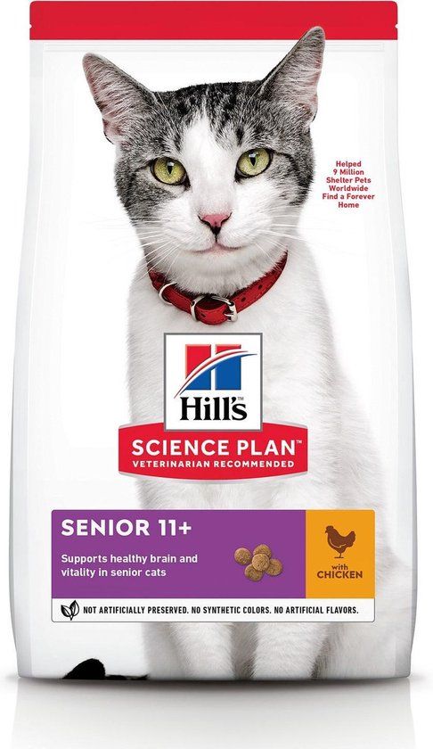 Hills Science Plan Hill's Feline Senior 11+ Kip - Kattenvoer - 3 kg