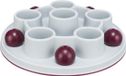 Trixie Cat Activity - Intelligentiespel Pentagon - Wit/Bordeaux - 28x28 cm