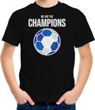 Bellatio Decorations Shoppartners Bv Schotland EK/WK supporter t-shirt - we are the champions met Schotse voetbal - zwart - kinderen - kleding / shirt 146/152