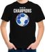 Bellatio Decorations Shoppartners Bv Schotland EK/WK supporter t-shirt - we are the champions met Schotse voetbal - zwart - kinderen - kleding / shirt 146/152