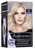 L'Oréal Paris Préférence Cool Blondes, permanente haarverf met koel kleurresultaat, haarverfset met kleuring en anti-geelzweem, nr. 9.12, zeer licht beige asblond (Alaska)