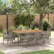 Prolenta Maison Exclusive Tuinset voor buiten, 9-delig, grijs, van gevlochten polyraan