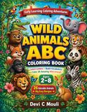 Wild Animals ABC Coloring Book