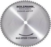 Holzmann Maschinen MKS355SB Hardmetaal-cirkelzaagblad 355 x 25.4 mm Aantal tanden: 72