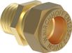 KIRCHHOFF MS overgangsstuk, blanc, 18 mm x 1/2"BU, knelfitting pour tube en cuivre