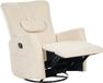 Beliani Relaxfauteuil Lichtbeige Chenille