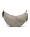 Johnny Urban Crossbody Bag Ally Moon Bag Design Schoudertas in halve maan stijl, halfronde tas met verstelbare riem, waterafstotend, Desert Grey, Large (10 Liter), Minimaal