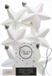 Decoris kersthangers - 6 stuks - 7.5cm - kunststof - mix