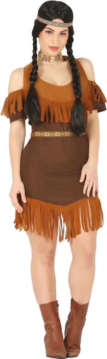 Fiestas Guirca Jurk Native American Dames Bruin Mt M