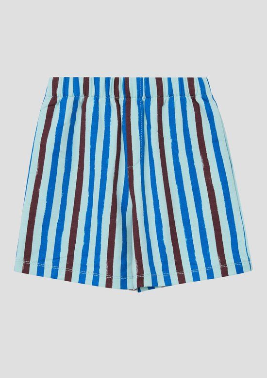 s.Oliver Gestreepte Casual Short voor Jongens - Turquoise - Maat 116