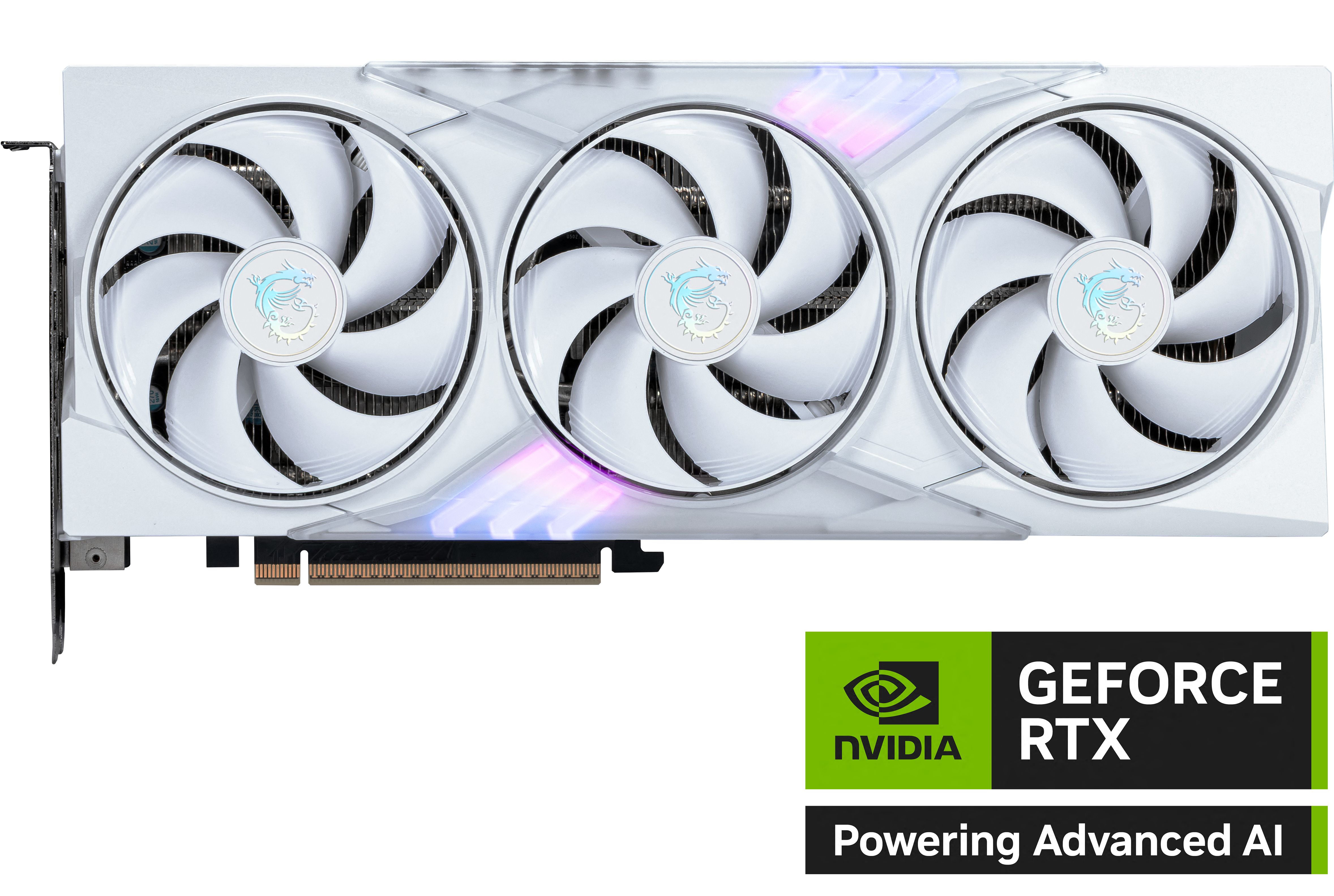 MSI GeForce RTX 5060 TI 16G TRIO OC WHITE - NVIDIA 16 GB GDDR7 Graphics Card