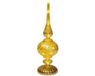 Lumineo Micro LED kerstglas decoratieve kant 30cm goud