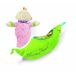 Manhattan Toy knuffel Snuggle Pods Sweet Pea 15 cm pluche groen