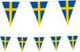 Merkloos / Sans marque Bol Landen thema versiering Zweden vlaggenlijn / slingers van 3,5 meter - feestartikelen - papier