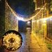 Guirlande lumineuse LED, 30 mètres, 300 LED, blanc chaud. Éclairage de Noël pour sapin de Noël. 8 modes différents. Décoration de Noël pour sapin de Noël, chambre, fête ou jardin