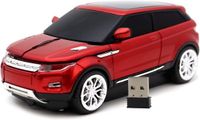Merkloos Draadloze Optische Muis 2,4 GHz – 800/1200/1600 DPI – Plug & Play – USB Nano-ontvanger – Ergonomisch – Rood