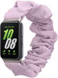 kwmobile elastisch bandje voor smartwatch - Geschikt voor Samsung Galaxy Fit 3 - Horlogebandje van katoen - Paars