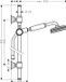 Hansgrohe AXOR Montreux doucheset 0,90 m, handdouche 100 1jet Classic, brons