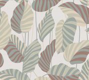 A.S. Création Palmbladeren Behang Botanisch Oranjerood Beige Groen Vliesbehang 10,05 m x 0,53 m