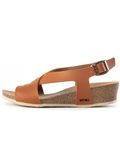 Bayton Sandaal 'Salamanque' camel / zwart
