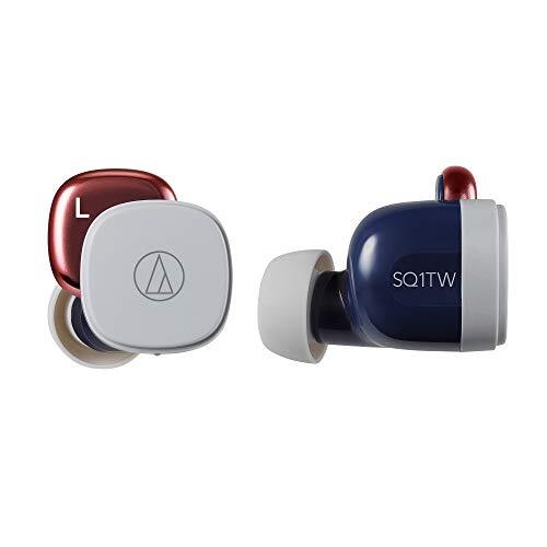 Audio-Technica ATH-SQ1TW Echt Draadloze Hoofdtelefoon - Navy/Rood