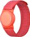 By Qubix - AirTag nylon loop bandje - S/M - Rood