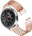 Strap-it Bracelet de montre connectée en acier - Convient pour Samsung Galaxy Watch 46mm - Or rose