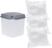 Ultra fresh Ultra Clean Vochtopnemer - 1 Liter - met 3x vulling 350 gram - vochtvanger - Voorkomt geurtjes en schimmels