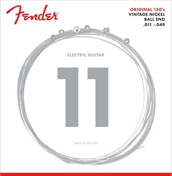 Fender F-150M Pure Nickel Elektrische Gitaarsnaren 11-48 Medium