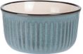 Siaki Soepkom Striped - blauw - 14 x 7 cm - keramiek