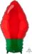 Amscan Folieballon Red Christmas Light Bulb 27 X 55 Cm Rood