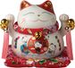 JADE TEMPLE Porseleinen spaarpot Maneki Neko, wit