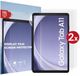 Rosso Tablet Screen Protector Geschikt voor Samsung Galaxy Tab A9 | TPU Display Folie | Ultra Clear | Case Friendly | Duo Pack Beschermfolie | 2-Pack