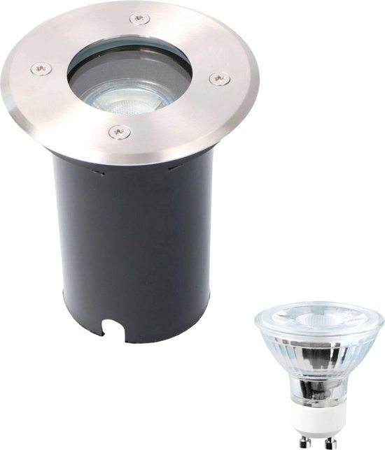 Proventa HeavyDuty LED Grondspot IP67 - Rond - inbouw tuinspot buiten - koud wit